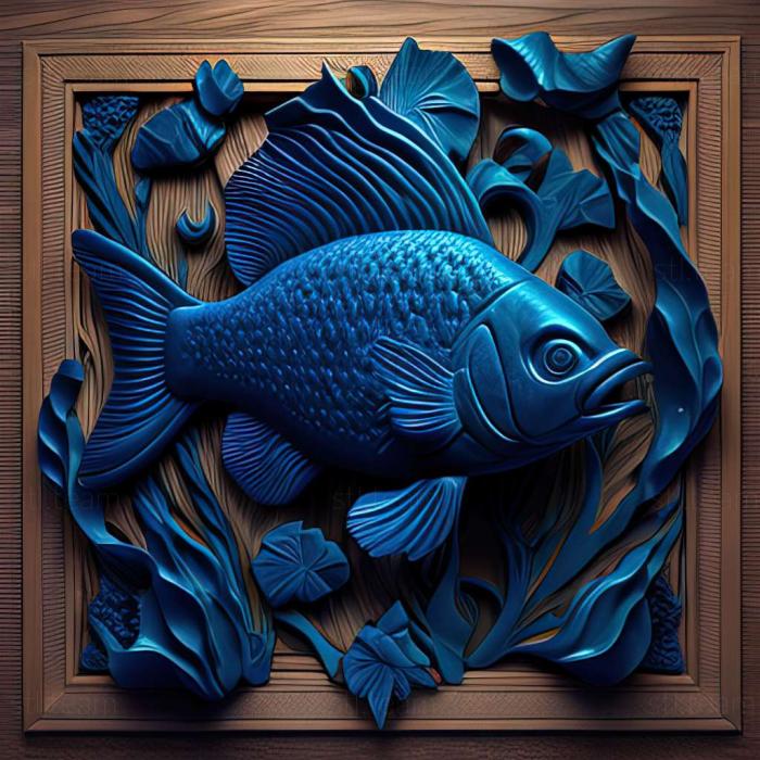 Animals Akara blue fish